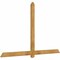 Ekena Millwork Eugene Rough Sawn Timber Gable Bracket, Western Red Cedar, 84"W x 53"H x 2"D x 4"F, 15/12 Pitch GBW084X53X0204EUG00RWR - alternate 4